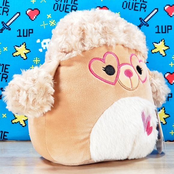 Squishmallow Jacinda the Valentine's Day Poodle 8" 2022 UltraSoft Stuffed Plush - Picture 2 of 12